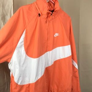 Creamsicle orange and white windbreaker Nike size medium